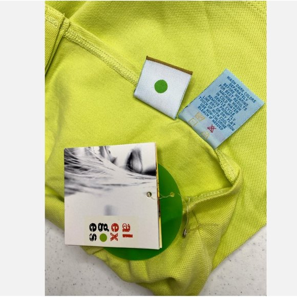 Alex Goes Lime Cotton Cami Halter Top Size L - New With Tag - Picture 5 of 10